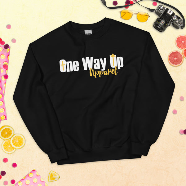 One Way Up Apparel - Unisex Sweatshirt - White Lettering