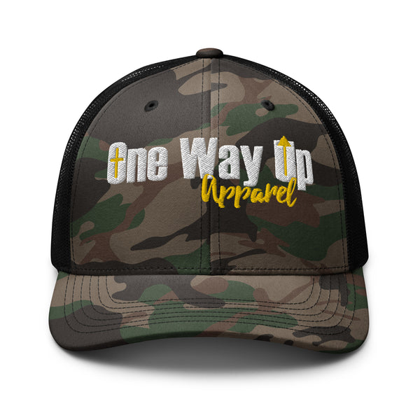 One Way Up Apparel Camouflage trucker hat